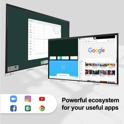 H6C fábrica interactiva del OEM del tablero panel AG de 86 pulgadas de la pantalla táctil del uso elegante de la escuela