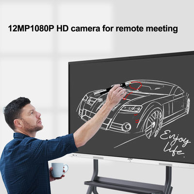 H6C fábrica interactiva del OEM del tablero panel AG de 86 pulgadas de la pantalla táctil del uso elegante de la escuela
