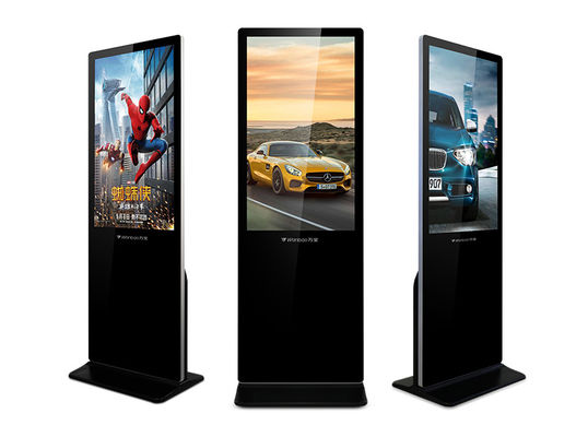 Quiosco interior ultra delgado de la publicidad de la señalización de Wifi LCD Digital con el vidrio moderado