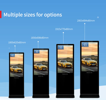 55 pulgadas llevaron la pantalla táctil interior de la señalización del LCD Digital para el sistema de Android