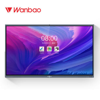 86 monitor infrarrojo interactivo plano de la pantalla táctil del panel de exhibición de la pulgada 4K UHD