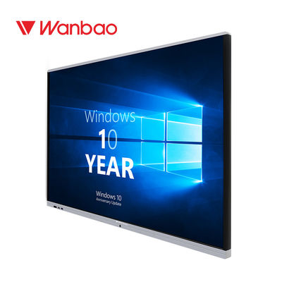Pantalla interactiva elegante electrónica de 75 de la pulgada multimedias de Whiteboard para el negocio