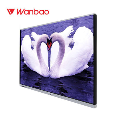 Pantalla táctil montada en la pared Whiteboard 65&quot; escritura exacta del indicador digital 4K