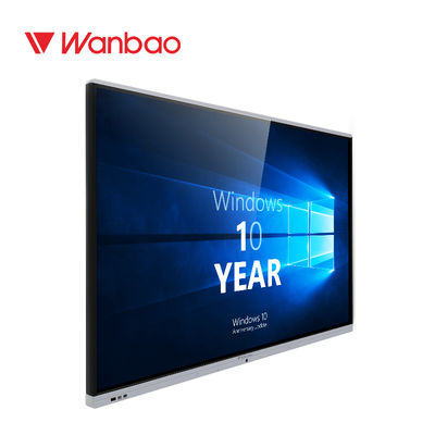 pantalla táctil 4K Whiteboard interactivo montado en la pared para la sala de clase