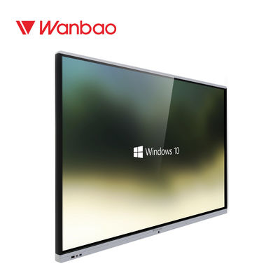 Pantalla interactiva elegante electrónica de 75 de la pulgada multimedias de Whiteboard para el negocio