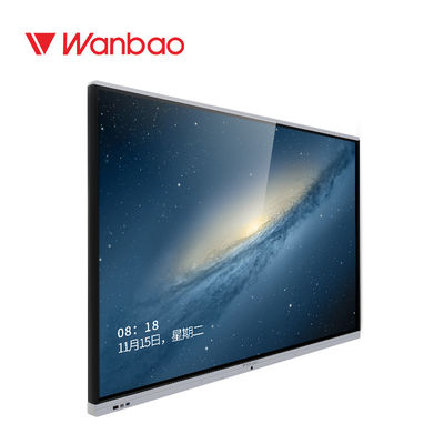 Pantalla interactiva elegante electrónica de 75 de la pulgada multimedias de Whiteboard para el negocio