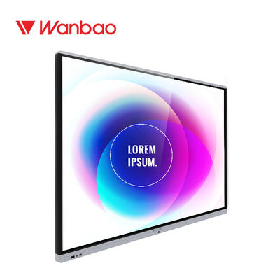 Pantalla interactiva elegante electrónica de 75 de la pulgada multimedias de Whiteboard para el negocio