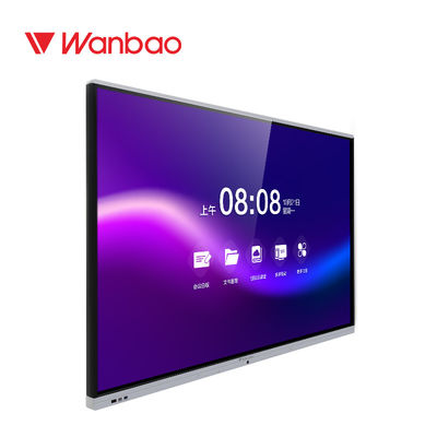 pantalla táctil 4K Whiteboard interactivo montado en la pared para la sala de clase