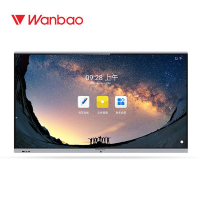 pantalla táctil interactiva elegante integrante del panel 4k 65&quot; de gran tamaño 75&quot; 86&quot;