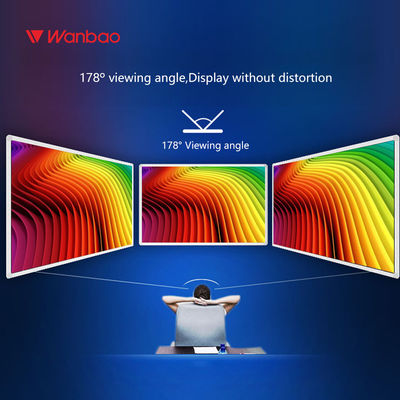 Pantalla táctil interactiva del panel de exhibición del monitor LCD 55 pulgadas de horizontal