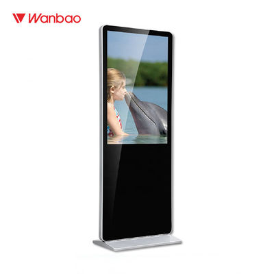 Pantalla LED interior de la publicidad de FHD, señalización sola del soporte de la pantalla táctil de 65 pulgadas