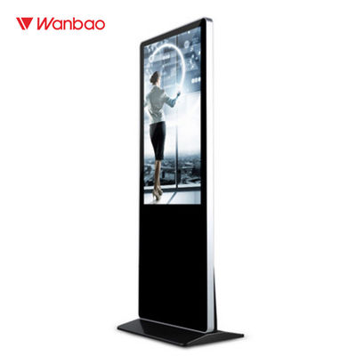 43&quot; 50&quot; 55&quot; 65&quot; quiosco derecho de la pantalla táctil del piso comercial para el centro comercial