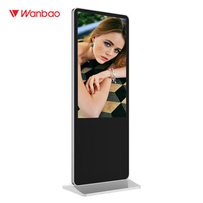 Piso de 55 pulgadas que coloca el quiosco interactivo de la pantalla táctil del jugador de la publicidad del LCD