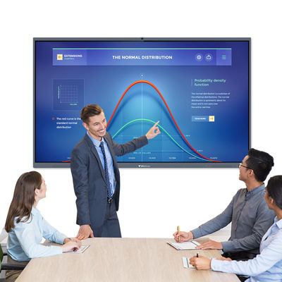 Pantalla plana interactiva inteligente del IR LCD tacto inalámbrico del finger de 100 pulgadas