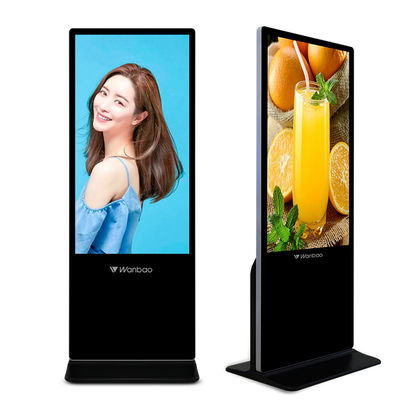 43 50 55 tótem vertical de la pantalla táctil de 65 pulgadas que hace publicidad de la exhibición de la señalización del LCD Digital