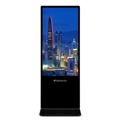 43 50 55 tótem vertical de la pantalla táctil de 65 pulgadas que hace publicidad de la exhibición de la señalización del LCD Digital