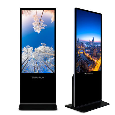 La pantalla táctil Android moderó la exhibición publicitaria de cristal 55&quot; del quiosco