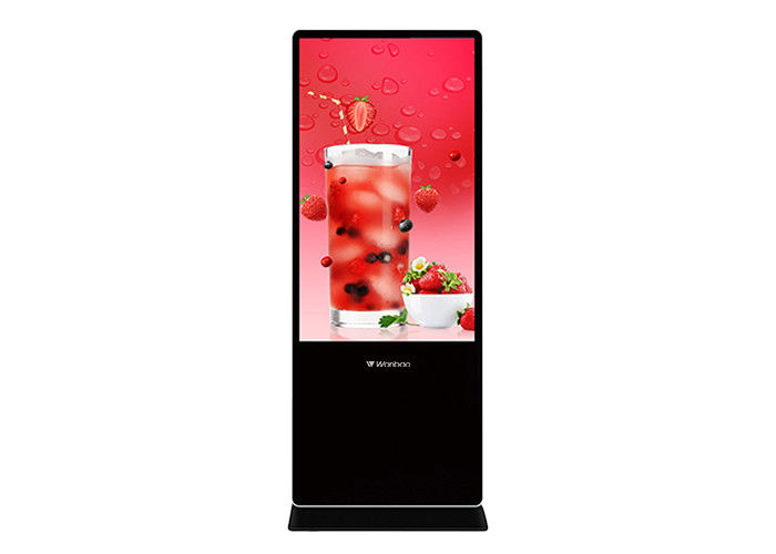65" tablilla de anuncios interior grande de la publicidad del Lcd del soporte del piso de la señalización del LCD Digital