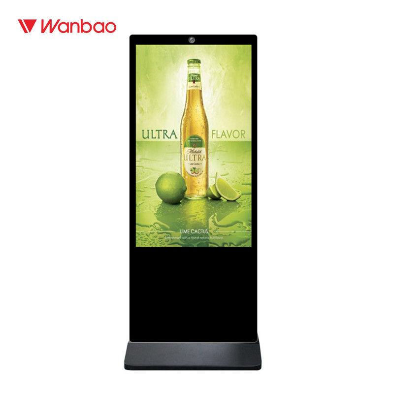 Piso de gran tamaño que coloca la pantalla táctil interactiva del quiosco del jugador de la publicidad del Lcd