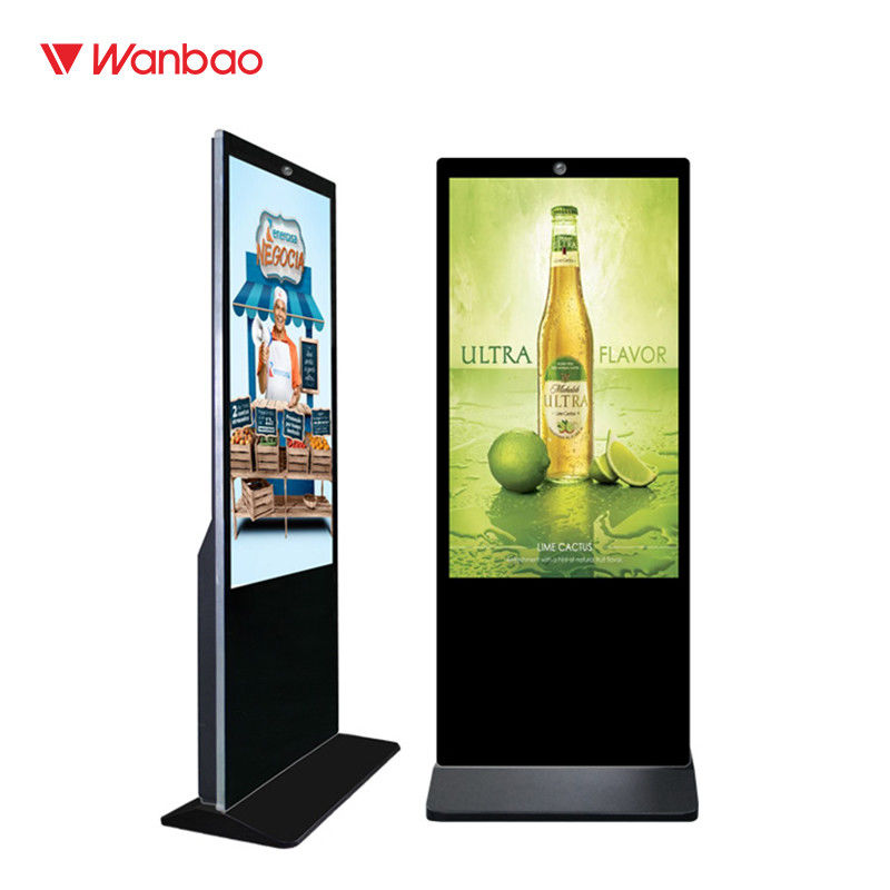 43&quot; 50&quot; 55&quot; 65&quot; quiosco derecho de la pantalla táctil del piso comercial para el centro comercial