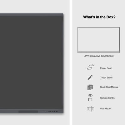 65" consejo escolar elegante interactivo del panel de Whiteboard de la educación de H10S 4K para el estudiante