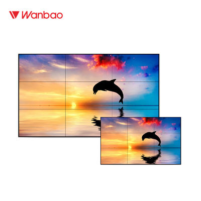 55" HIZO la exhibición de pared video del Lcd con el bisel estrecho 5.3m m con retroiluminación LED