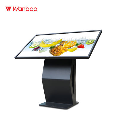 Quiosco interactivo horizontal de la pantalla táctil 65 pulgadas para la publicidad del aeropuerto