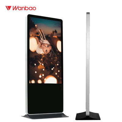Piso que coloca la pantalla plana interactiva pantalla táctil grande de 43 pulgadas