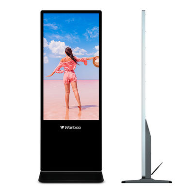 Venta caliente reproductor de pantalla de publicidad de Wifi 64G de quiosco de pantalla táctil de 55 pulgadas